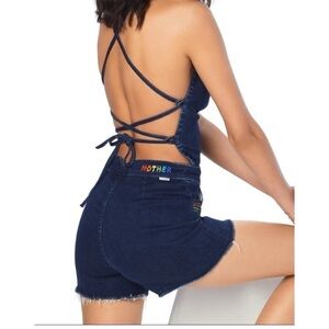 MOTHER The Tie Back Hustler Short Fray - Over The 🌈 | 25